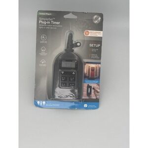 GE myTouchSmart Outdoor Plug-In Timer SimpleSet Digital 2 On/Off‎ Jasco 81638